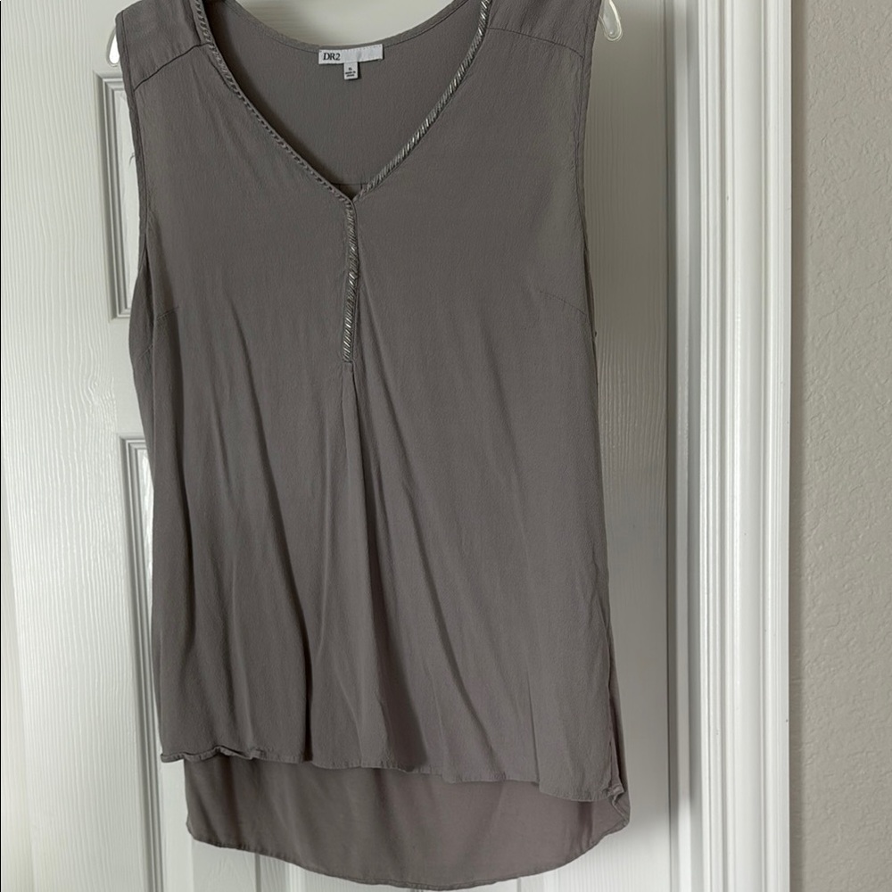 DR2 Gray Embellished Tank Top